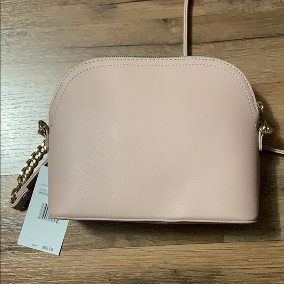 Betsey Johnson Blush Pink Bow Dome Crossbody Purse - Picture 4 of 6